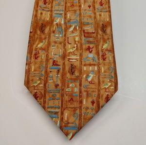 Alynn Neckware men's tie with Hieroglyphics